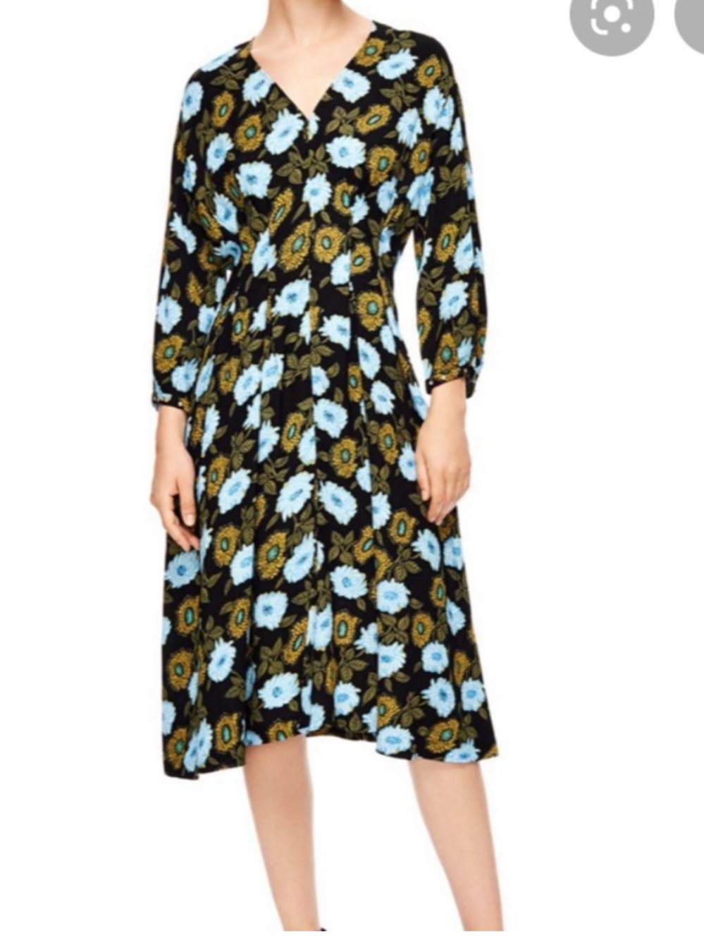 Sandro Fraternite Embellished Floral Mini Dress Size 36 Small Parisian Boho - Picture 13 of 15